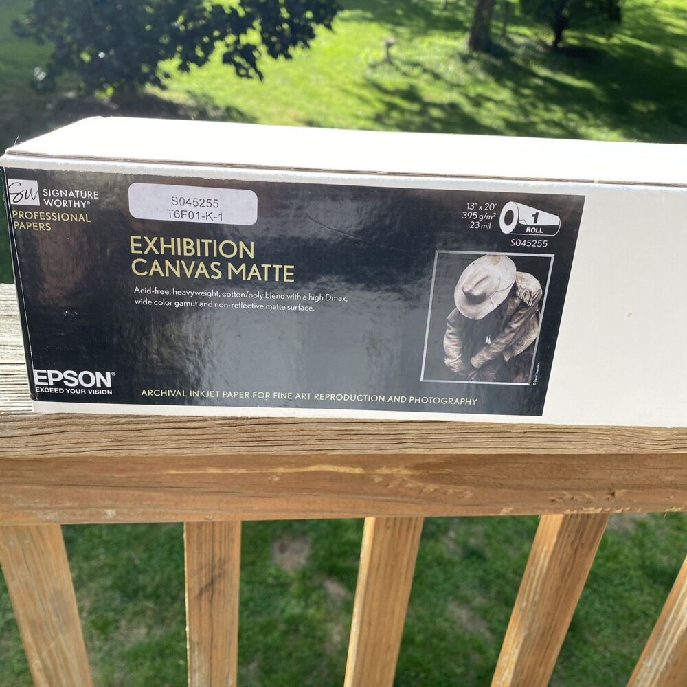 Epson Exhibition Canvas Matte | 13" x 20' - Roll S045255 Signature Partial Roll